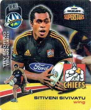2008 Bluebird Foods Rugby Superstars #17 Sitiveni Sivivatu Front